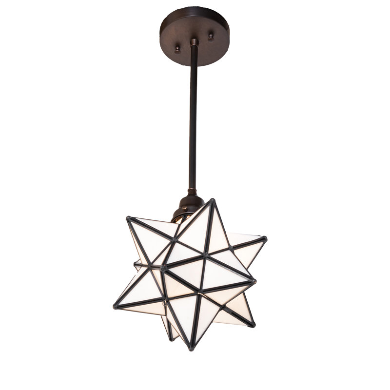 10" Wide Moravian Star Pendant