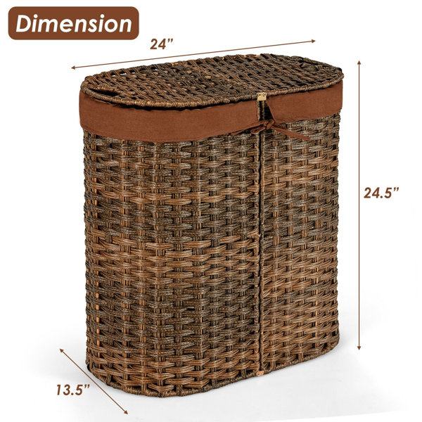 Large Brown Rattan Metal Basket Hamper With Handles Laundry Organizer For  Infants And Children Cesto Ropa Suia, Hat CESTo Mimbre, Hangmandj Q231109  From Storyyq, $10.75