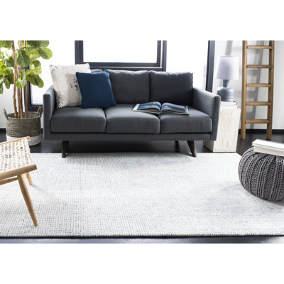 Rowe Handmade Ivory/Blue Rug