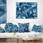 3D abstrait géométrique - coussin imprimé abstrait