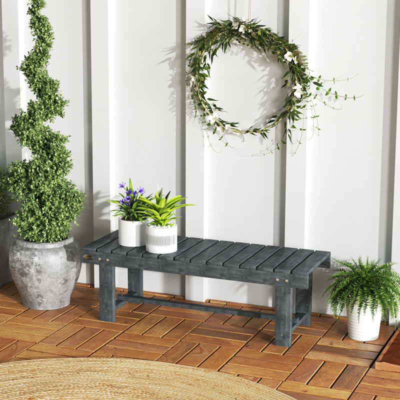 Abdirahim Solid Wood Fir Outdoor Bench