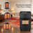 Propane Cabinet Heater, 6000-18000 BTU Indoor Outdoor Radiant Space Heater, 3 Heat Modes, Tip-Over & ODS Safety Protection, Heats up to 450 Sq.Ft, Black