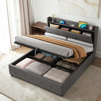 Nalani Upholstered Ottoman Storage Bed