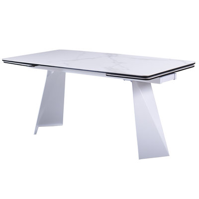 Table de salle à manger rectangulaire Carevic L 63 po x l 35,4 po