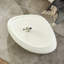 Table basse ovale en fibre de verre 47,24 po