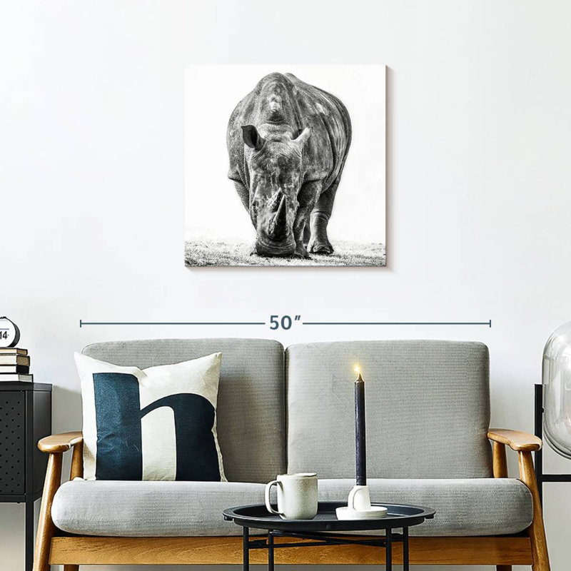 Crowle Rhinoceros, 24" H x 24" W