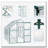 6X10FT Polycarbonate Greenhouse Raised Base and Anchor Aluminum Heavy Duty Walk-in Greenhouses for Outdoor Backyard in All Season-120352654-120352655