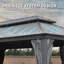 20 Ft. W x 14 Ft. D Galvanized Steel Patio Gazebo with Double Roof-111150876-111150878