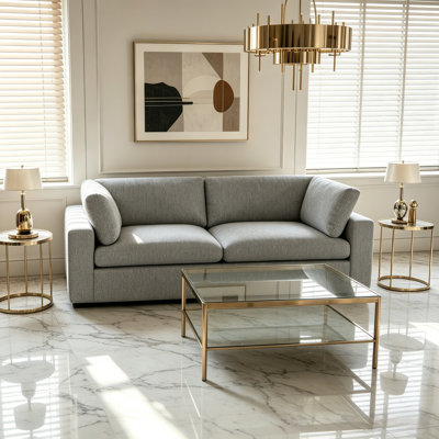 75.6" Oversize Loveseat Sofa Modern Luxe Upholstered 2-Seater Sofa