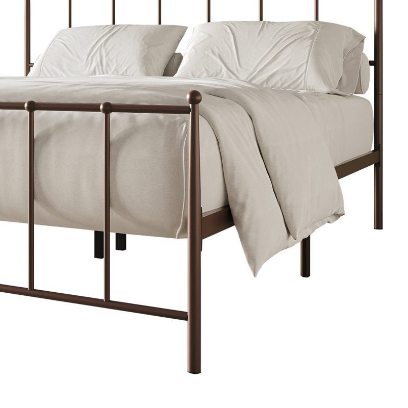 Makaelyn Metal Bed, Twin, Brown