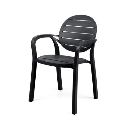 Doran Stackable Outdoor Patio Dining Armchair with Cushion
