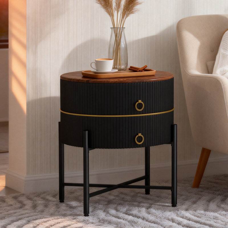 Cross Legs End Table