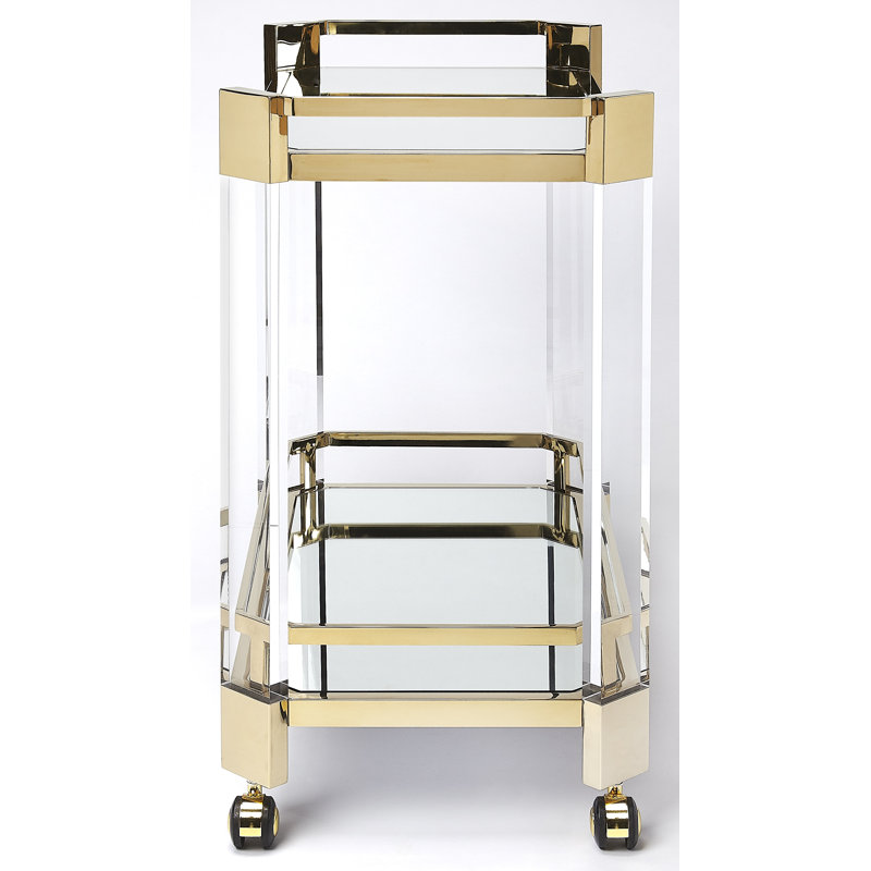 Charlevoix Acrylic & Serving Cart