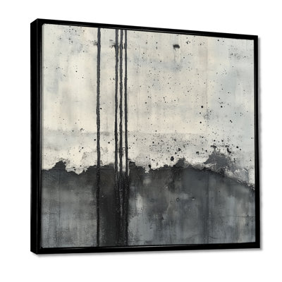 Iron Line Canvas, Concrete Wall Art, Cemiyah