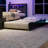Twin Size Wood Daybed with Twin Size Trundle,Desk,LED light and USB-129865447