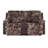 Bruni Brown Console Reclining Loveseat, manual Recline Function