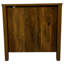 Table de bout brune avec fonction de charge. Vaste tiroir de rangement et porte de grange. Panneau de particules. Nettoyage et processus d'assemblage simples. Brun. Plateau spacieux, armoire facile à nettoyer