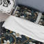 Ensemble de housse de couette à motif floral riche en émeraude et or-481039740