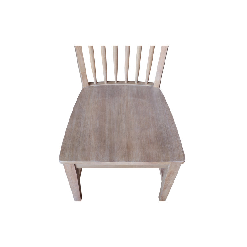 Chaise en bois massif Audrey, Unfinished