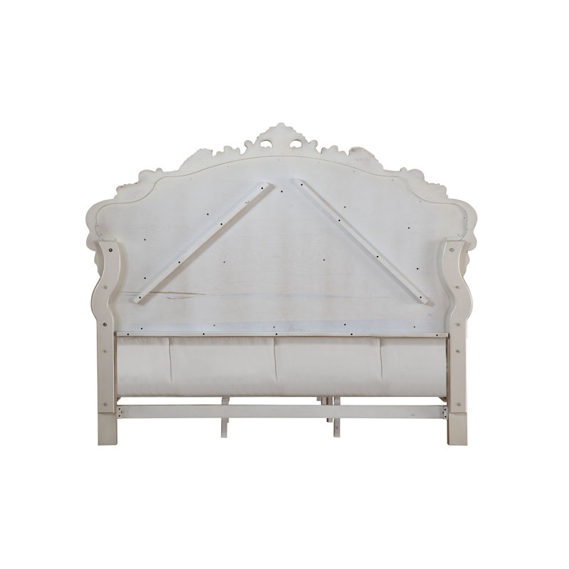 Grand lit en bois massif touffeté avec lit tapissier standard Church Strett