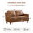 55.9' Upholstered Loveseat Sofa-616326241