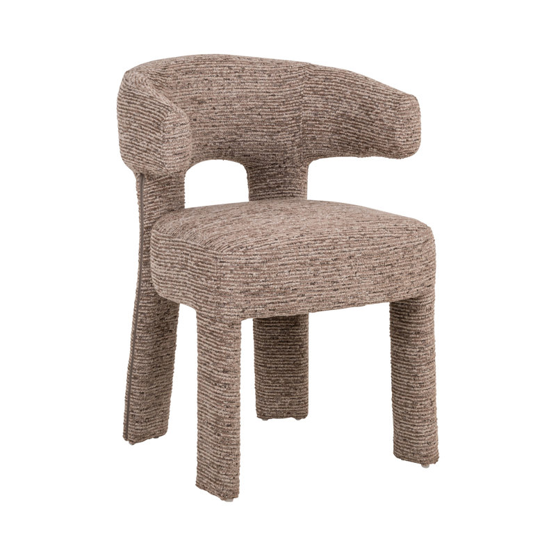 Nerio Upholstered Arm Chair, Brown