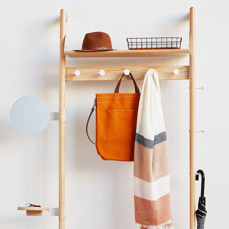 Branch Hook Rail, Natural/White