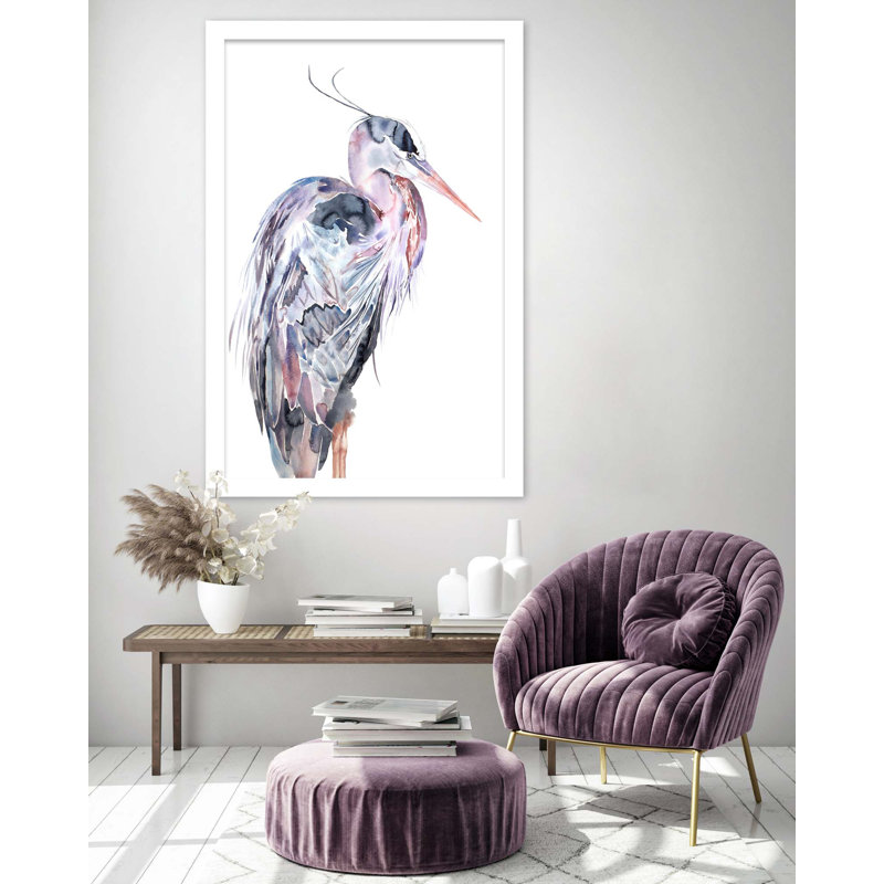 Heron No. 25 Print by Elizabeth Becker