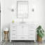 Plateau de meuble-lavabo simple 48 po avec lavabo en quartz - pour remplacement de meuble-lavabo, sans armoire