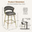 Tabouret de comptoir 25,2 po-1045916269