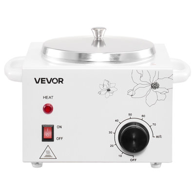 Single Wax Warmer, 600ML Professional Wax Warmer for Hair Removal, 32 ℉ to 176℉ Adjustable Electric Waxing Heater Pot with 100PCS Waxing Sticks for Home Use, Beauty Salon, Spa