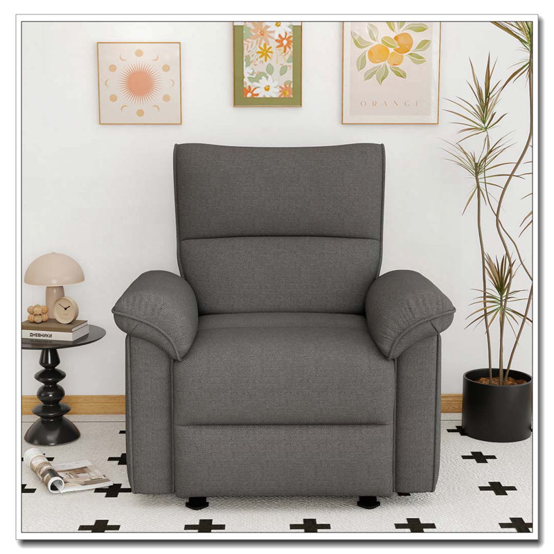 Power Recliner Chair,Electric Recliner For Living Room,Fabric Reclining Armchair For Small Space,Reclining Sofa For Bedroom/Apartment/RV,USB Port(Type-C)