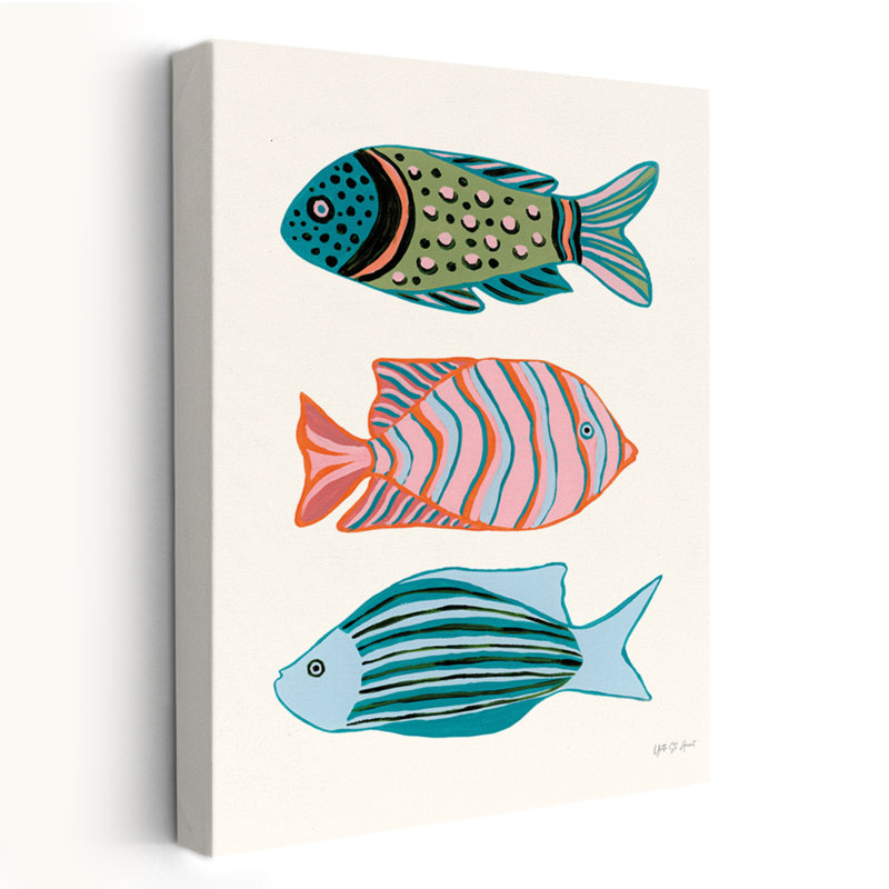 Beachy and Nautical Tropical Fish I, H 48 po x l 32 po