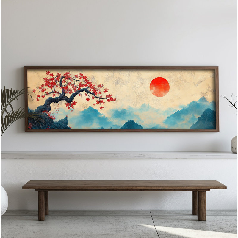 Élégante peinture décorative en panneau de fibres à densité moyenne, 15,7 x 47,2 x 0,1 pouces | 100% panneau de fibres à densité moyenne avec épaisseur de 3 mm, cadre 100% bois de pin | Œuvre d'art imprimé UV pour la décoration intérieure, le salon, le bureau, l'esthétique moderne