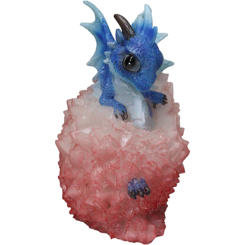 Figurine fantaisiste d'œuf rouge en cristal