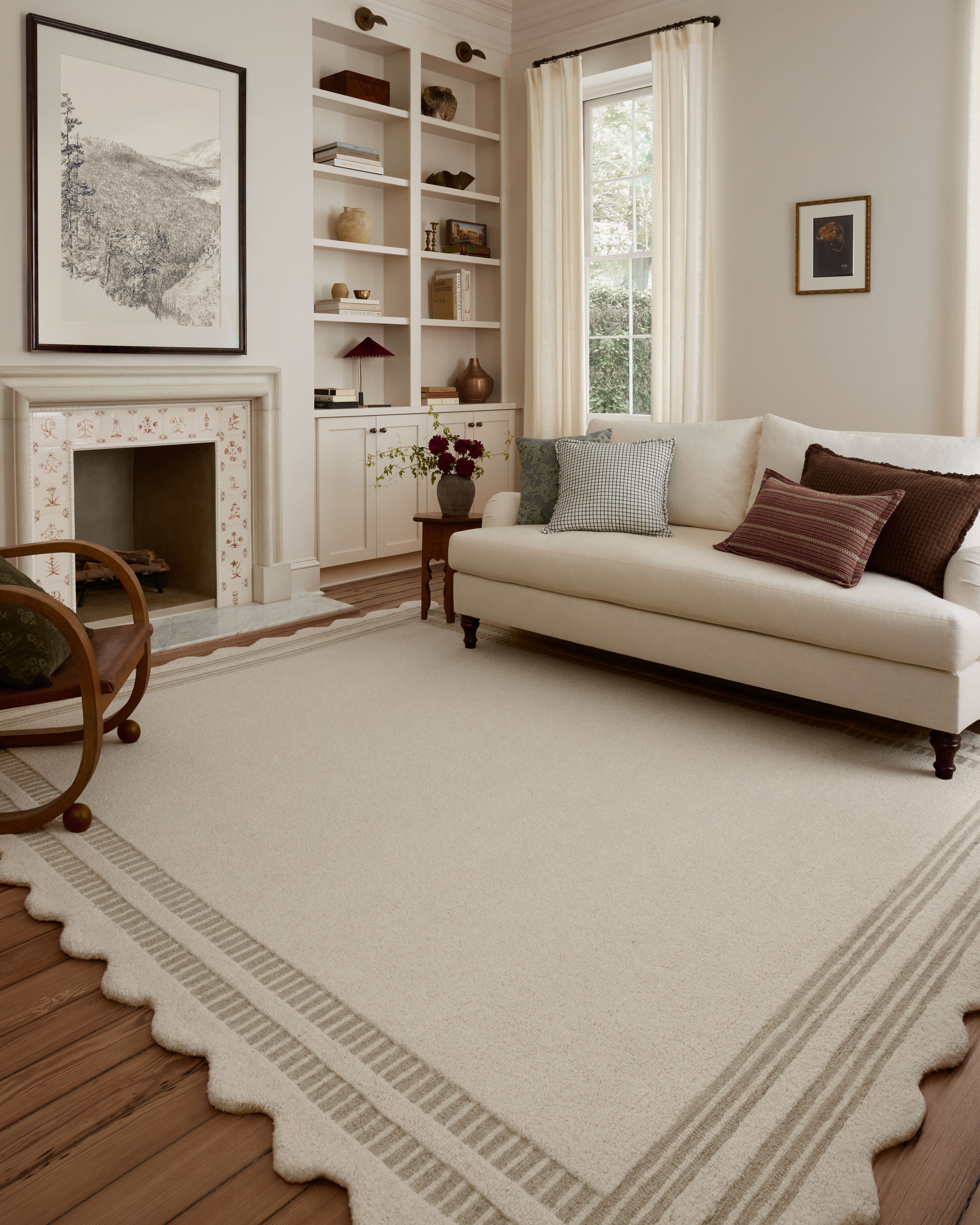 Chris Loves Julia x Loloi Scottie Ivory Grey Rug