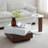 C-Shaped Sofa Side Table for Compact Living Spaces