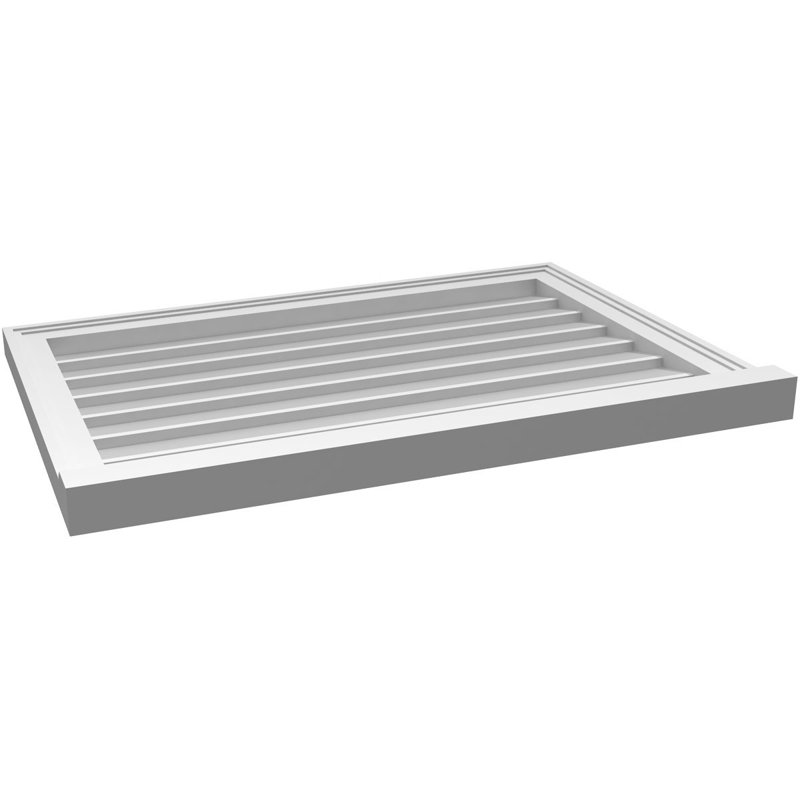 Cadre de seuil Brickmould, brun clair apprêté, H 22 po x l 32 po x P 2 po