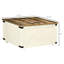 Table de rangement blanc antique