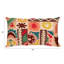 Coussin lombaire en coton à broderies