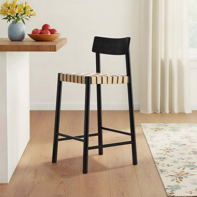 Brigantia Hursten Leather Stool, Counter Stool (27" Seat Height)