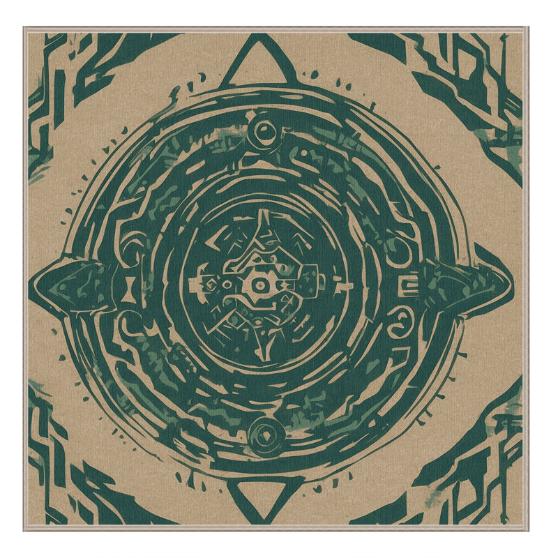 Temple Of Time Rug, Square 6'