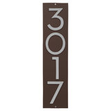 Floating Modern 3" Number Vertical Address Plaque (4 Digits)