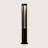 Black Integrated LED Bollard Light-106895338
