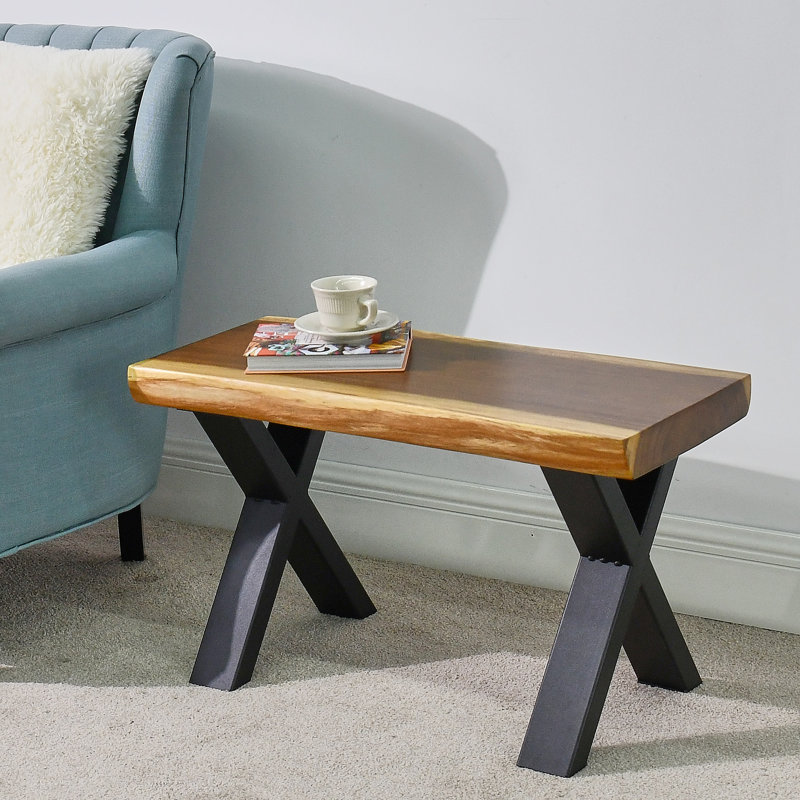Solid Wood Bench, 45.7cm H x 78.7cm W x 33cm D