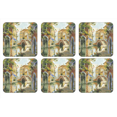 Sous-verres Pimpernel Venetian Scenes 4 po x 4 po