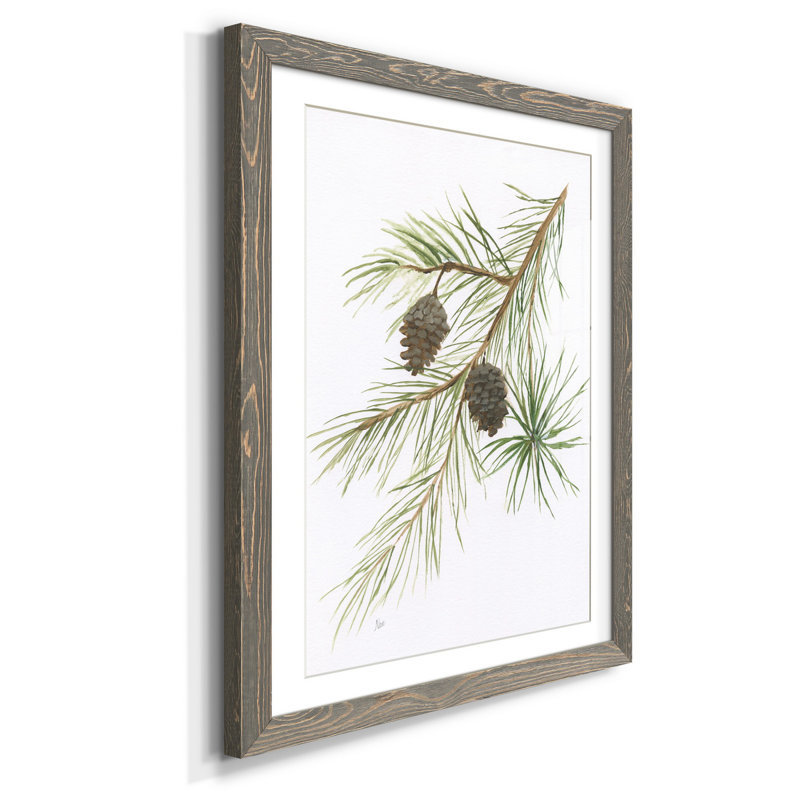 Winter Botanical IV - Cadre photo, reproduction d'art sur papier, gris, H 37,5 po x l 27,5 po x P 1,5 po