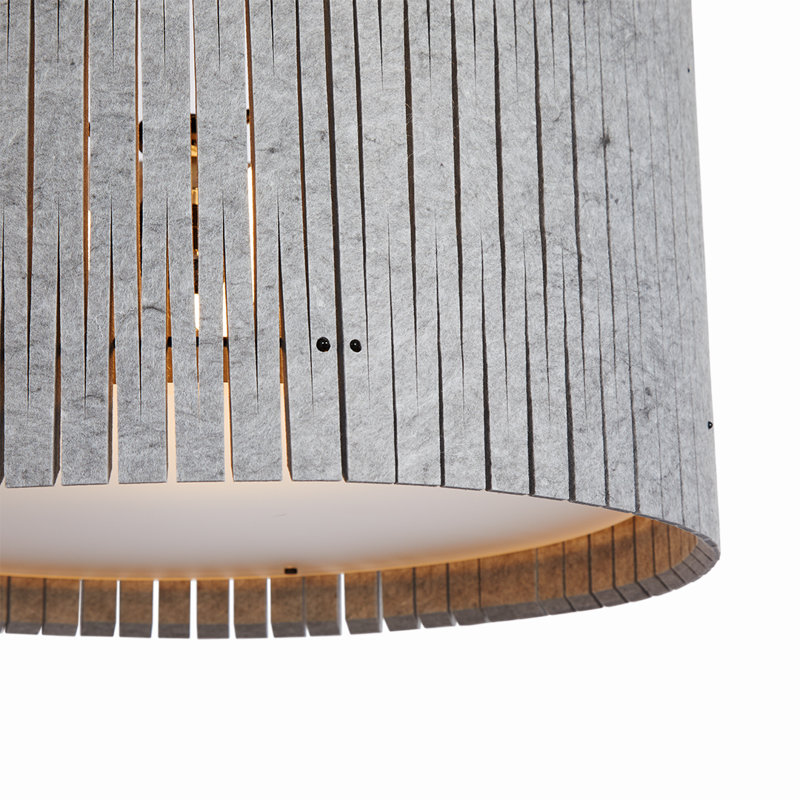 Luminaire suspendu tambour Kerflights D6 gris , Gris