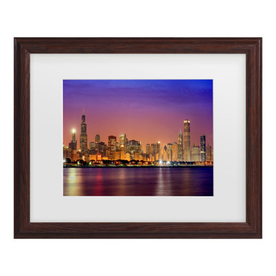 «Mike Dusk Full Skyline», art encadré matte de Mike Jones