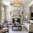 19.7'' Tiffany-style Peacock Tail Shell Ceiling Light